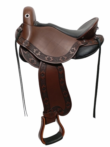 S2 DP Saddlery Quantum Short and Light Saddle 1214-9003 Free Girth Free Girth