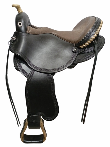 S2 DP Saddlery Quantum Short and Light Western Pro Saddle 1216P-8900 Free Girth Free Girth