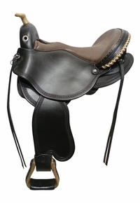 S2 DP Saddlery Quantum Short and Light Western Pro Saddle 1216P-8900 Free Girth Free Girth