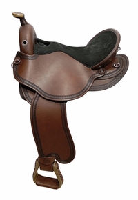 S2 DP Saddlery Quantum Short and Light Western Pro Saddle 1216P-8960 Free Girth Free Girth