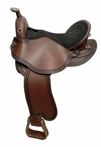 S2 DP Saddlery Quantum Short and Light Western Pro Saddle 1216P-8960 Free Girth Free Girth