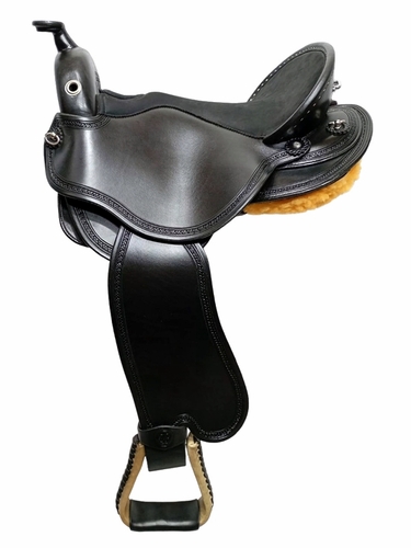 S2 DP Saddlery Quantum Short and Light Western Pro Saddle 1216P-9077 Free Girth Free Girth