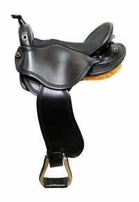 S2 DP Saddlery Quantum Short and Light Western Pro Saddle 1216P-9077 Free Girth Free Girth