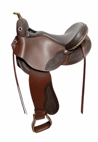 S2 DP Saddlery Quantum Short and Light Western Saddle 1216-8790 Free Girth Free Girth
