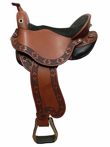 S2 DP Saddlery Quantum Short and Light Western Saddle 1216-8962 Free Girth Free Girth