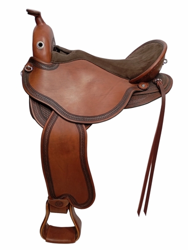 S3 DP Saddlery Quantum Short and Light Western Pro Saddle 1216P-8725 Free Girth Free Girth