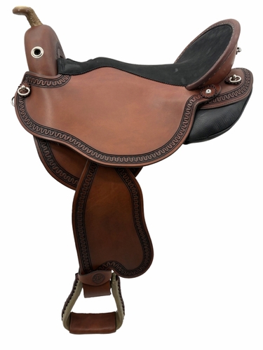 S3 DP Saddlery Quantum Short and Light Western Saddle 1216-9289 Free Girth Free Girth