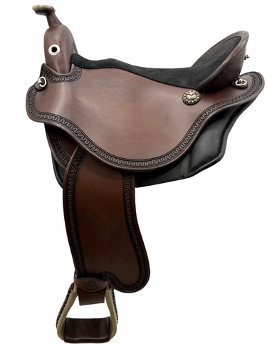 S3 DP Saddlery Quantum Western Saddle 1215-9270 Free Girth Free Girth