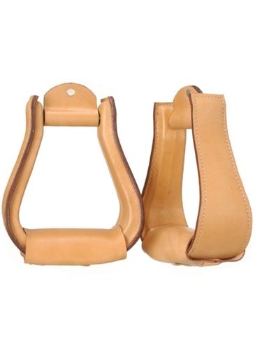 Tough-1 Leather Covered Stirrups 57-98300