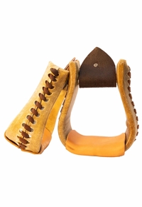 Scott Thomas 3inch Rawhide Covered Bell Stirrups STIR300