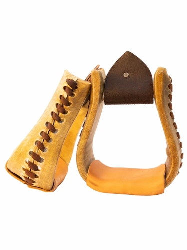 Scott Thomas 3inch Rawhide Covered Bell Stirrups STIR300