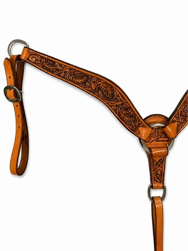 Scott Thomas Floral Antique Finish Breast Collar C120