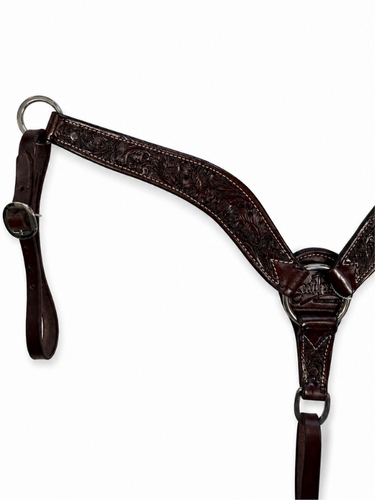 Scott Thomas Chocolate Floral Oak Breast Collar C160