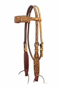 Scott Thomas Browband Floral Antique Headstall HBB400