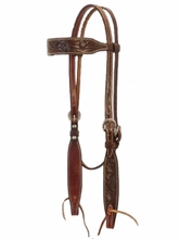 Scott Thomas Browband Chocolate Oak Tooling Headstall HBB805