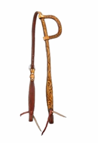 Scott Thomas Single Ear Floral Antique Headstall HSE400