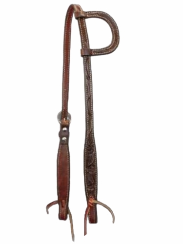 Scott Thomas Single Ear Chocolate Oak Tooling Headstall HSE520