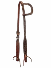 Scott Thomas Single Ear Chocolate Oak Tooling Headstall HSE520