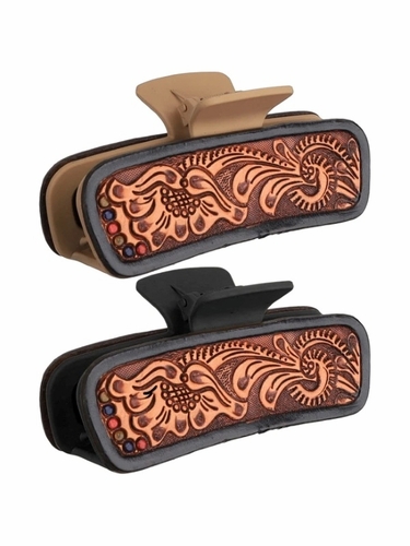 Shiloh Hickory Rose Hair Claw Clip 22-5
