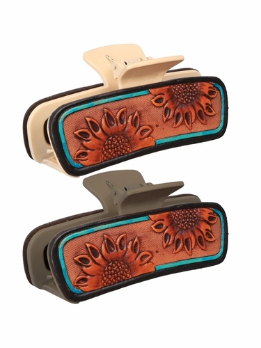 Shiloh Sunflower Sky Claw Hair Clip 48-5