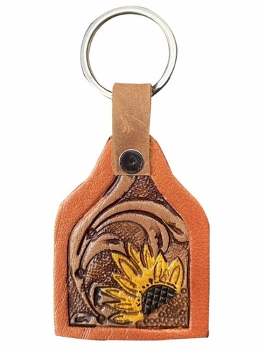 Shiloh Cow Tag Skull Keychain 177928