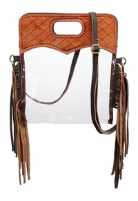 Shiloh Showman Tassel & Tool Clear Crossbody Bag 78296