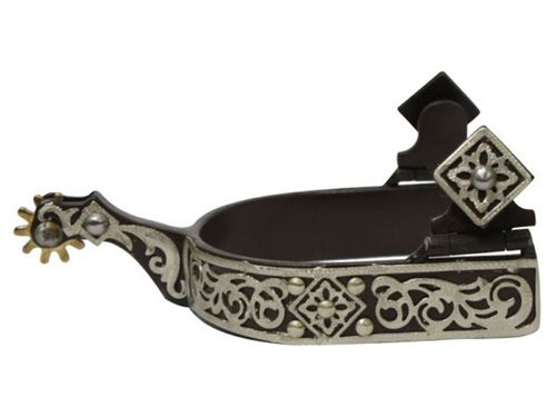 Shiloh Showman Brown Steel Silver Engraved Spur 289066