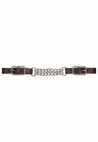 Showman Argentina Cow Leather Double Curb Chain NC-2603
