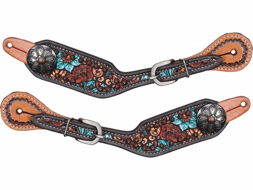 Showman Laurel Womens Spur Straps SS-44