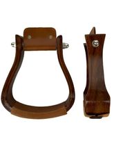Showman Dark Finish Wooden Stirrups EWS-1003-DF