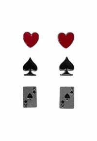 Silver Strike Ladies Earrings 3PC Card Set D460020397