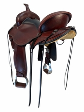 SOLD 08/04/2026ct 16 Inch Used Circle Y Ridgeline Trail Saddle Wide Tree 2620