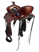 SOLD 2025/08/07  15.5Inch Used Tucker Black Mountain Gaited Trail Saddle 261