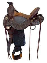 15 Inch Used Circle Y Walnut Grove Trail Saddle Medium Flex Tree 1157
