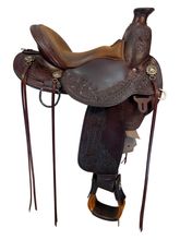 15 Inch Used Circle Y Walnut Grove Trail Saddle Medium Flex Tree 1157