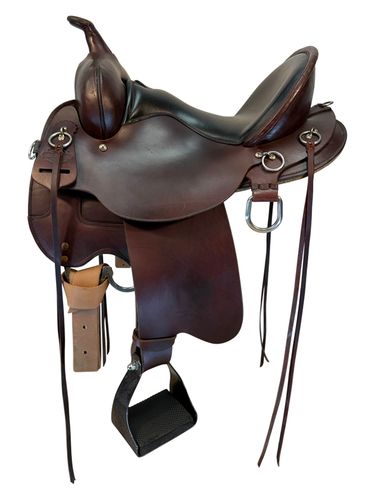 15 Inch Used Circle Y High Horse Little River Trail Saddle Wide Tree 6863