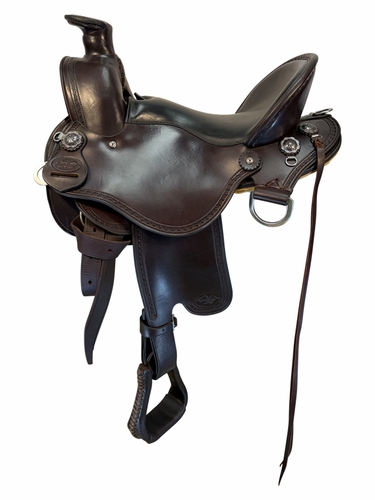 SOLD 2026/03/07  16 Inch Used Crest Ridge Saddlery Trail Saddle X Wide Tree