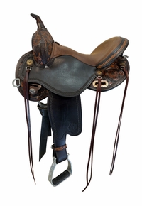 SOLD 2026/03/12j  15 Inch Used Circle Y Sunflower Trail Saddle Wide Flex Tree 1682