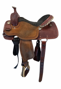 SOLD 2026/03/13j  16 Inch Used Billy Cook Ladies All Around Saddle Wide Tree 2040