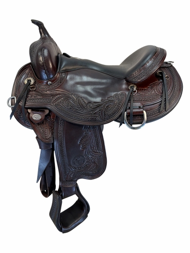 SOLD 2026/03/26 17 Inch Used Circle Y JG Wind River Trail Saddle Wide Flex Tree 1750