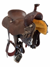 SOLD 2026/05/01j 15.5Inch Used Paul Taylor Ranch Cutting Saddle Wide Tree