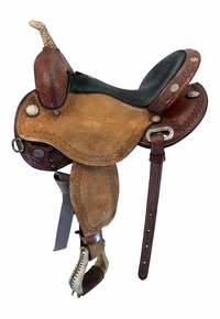 15 Inch Used Circle Y Kelly Kaminski Blaze Barrel Saddle Wide Flex2 Tree 1528