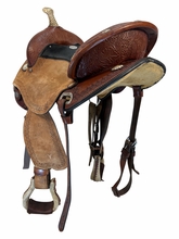 15 Inch Used Circle Y Kelly Kaminski Blaze Barrel Saddle Wide Flex2 Tree 1528
