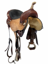 15 Inch Used Circle Y Kelly Kaminski Blaze Barrel Saddle Wide Flex2 Tree 1528