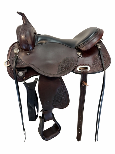 SOLD 2026/05/29 17 Inch Used Circle Y Lady Trail Saddle Wide Flex Tree (Has Short Fenders) y5701