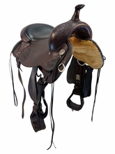 SOLD 2026/05/29 17 Inch Used Circle Y Lady Trail Saddle Wide Flex Tree (Has Short Fenders) y5701
