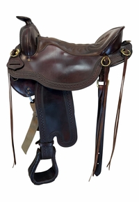 SOLD 2026/06/03 17.5Inch Used Tucker Cheyenne Trail Saddle Medium Tree 167