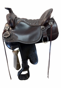 SOLD 2026/06/24 16.5Inch Used Tucker High Plains Trail Saddle Wide Tree T60