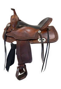 16 Inch Used Billy Cook Trail Saddle Wide Tree 1538