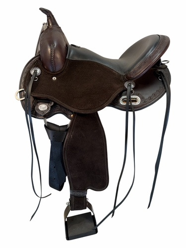 SOLD 2026/08/10j  15 Inch Used Circle Y Hadley Hybrid Trail Saddle Wide Flex2 Tree 1693